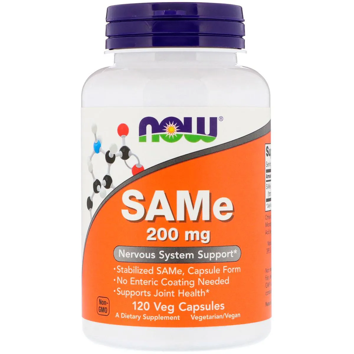 SAME S-ADENOSYL-METHIONINE 200MG (120VCAPS) NOW FOODS