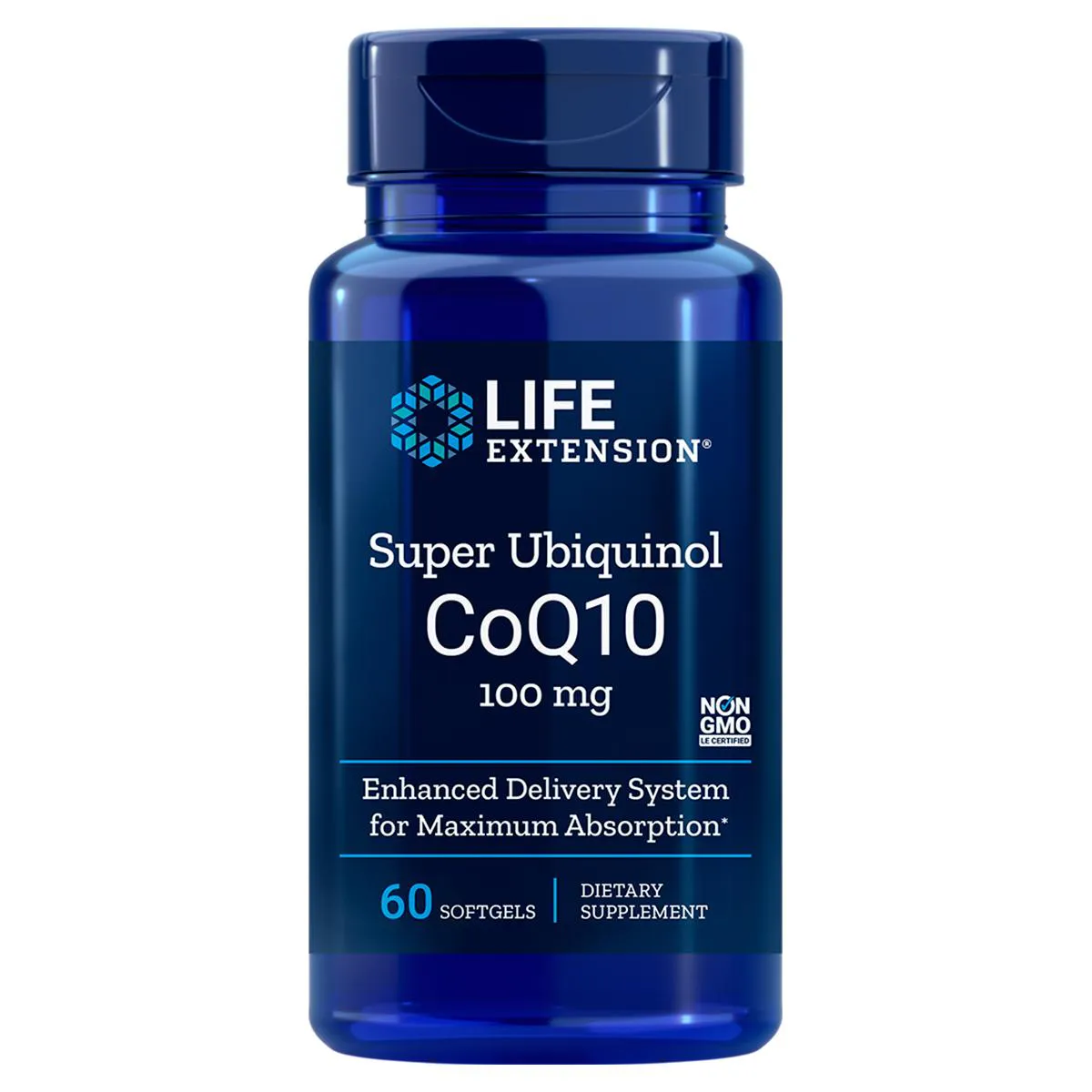 SUPER UBIQUINOL COQ10 100MG 60 SGELS LIFE EXTENSION