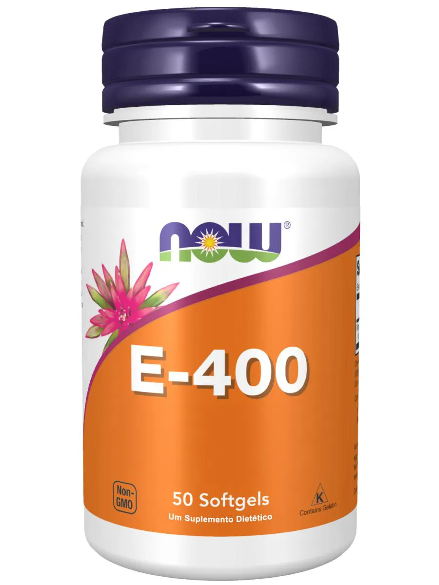 VITAMINA E 400 UI E-400 (100 SGELS) NOW FOODS