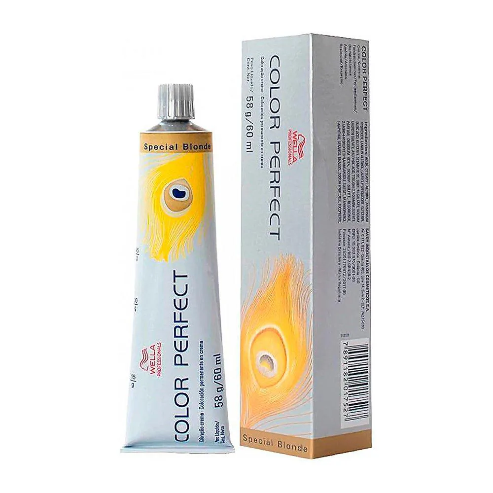 COLORAçãO WELLA COLOR PERFECT 12.0 LOURO ESPECIAL