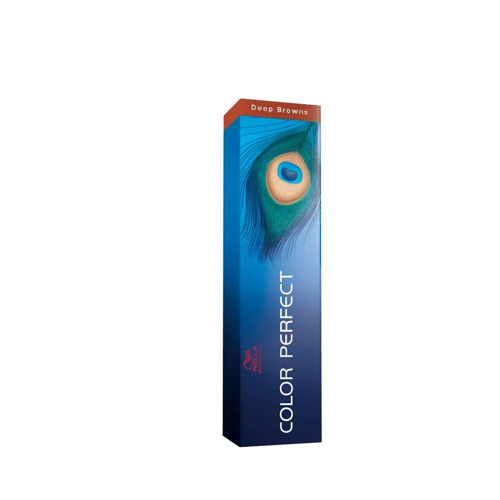 COLORAçãO WELLA COLOR PERFECT 7.77 LOURO MéDIO MARROM INTENSO