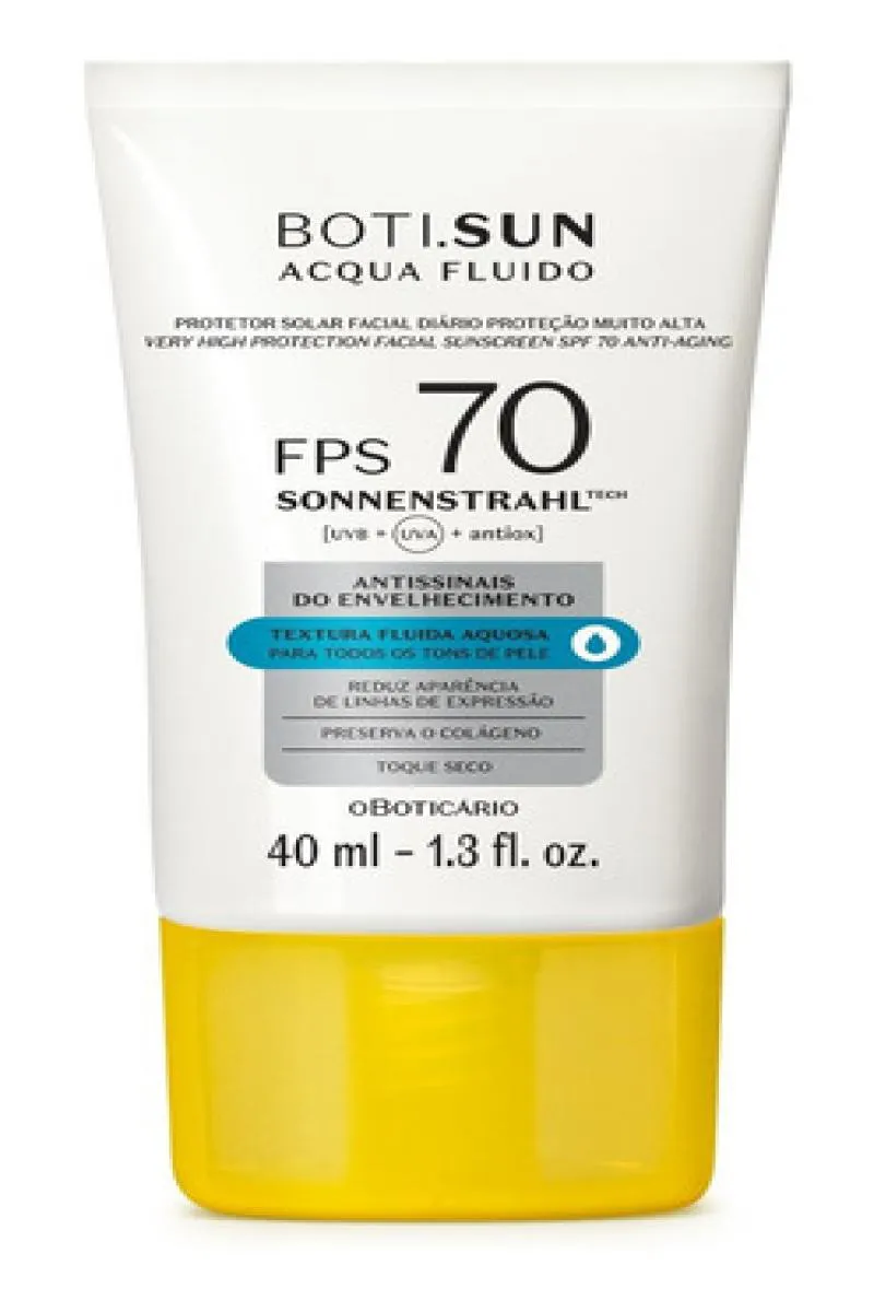 BOTI SUN PROTETOR SOLAR FACIAL ANTISSINAIS FPS70 40ML