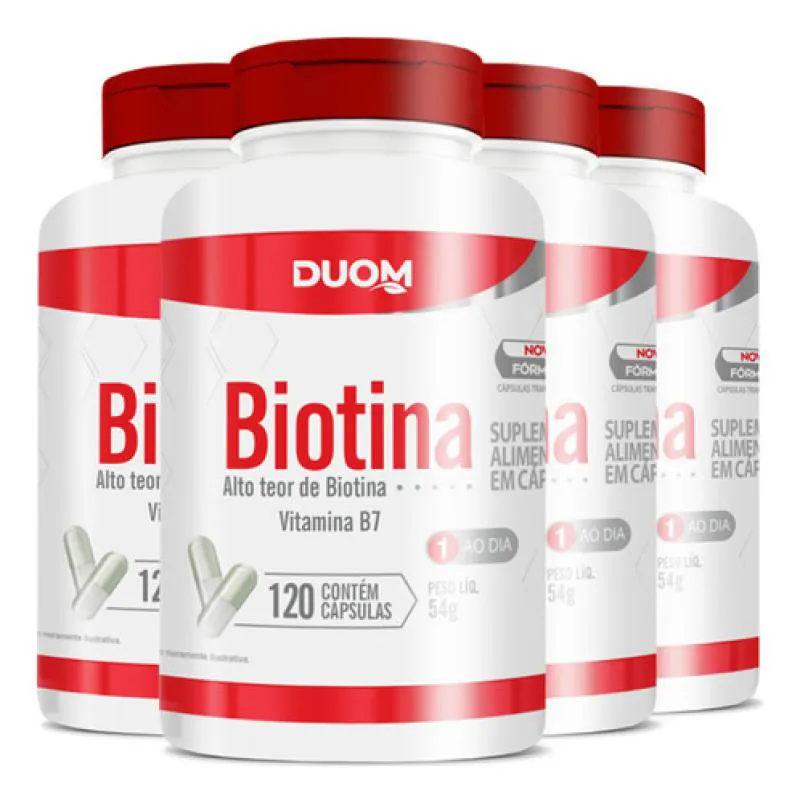 BIOTINA 4 X 120 CáPSULAS DUOM
