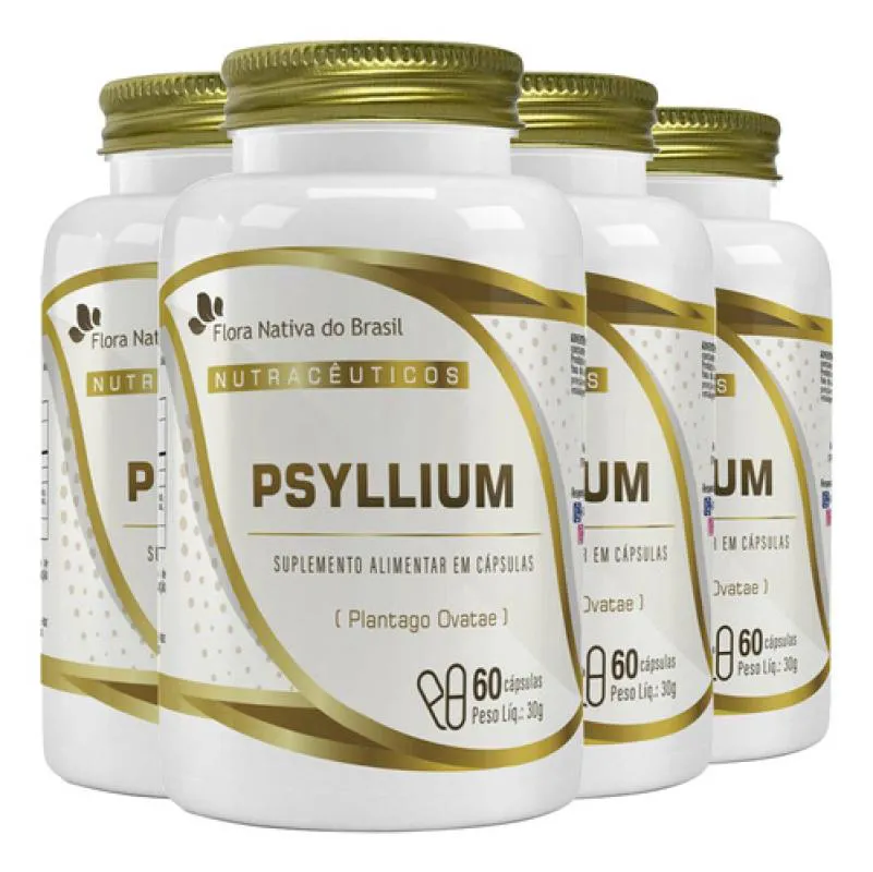 PSYLLIUM 4 X 60 CáPSULAS FLORA NATIVA