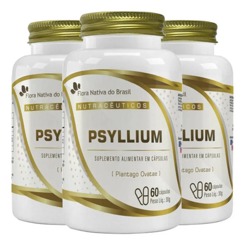 PSYLLIUM 3 X 60 CáPSULAS FLORA NATIVA