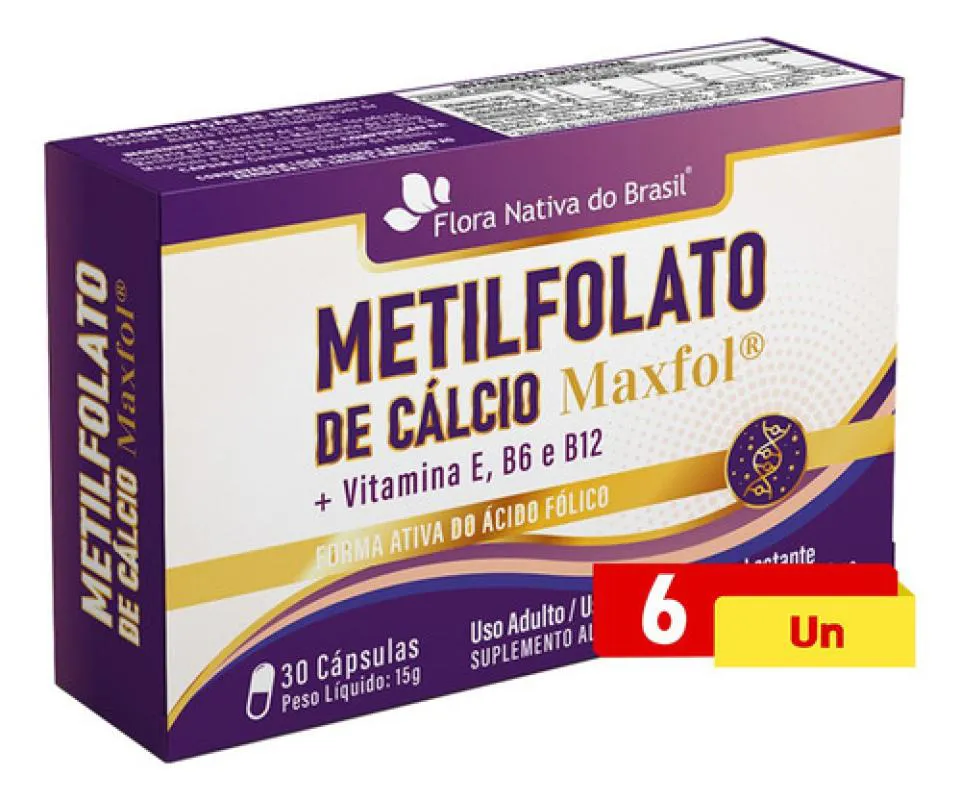 METILFOLATO DE CALCIO 6 X 30 CáPSULAS FLORA NATIVA