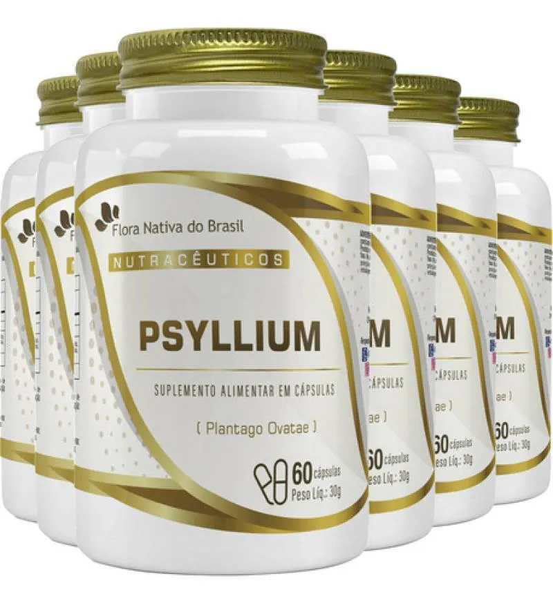 PSYLLIUM 6 X 60 CáPSULAS FLORA NATIVA