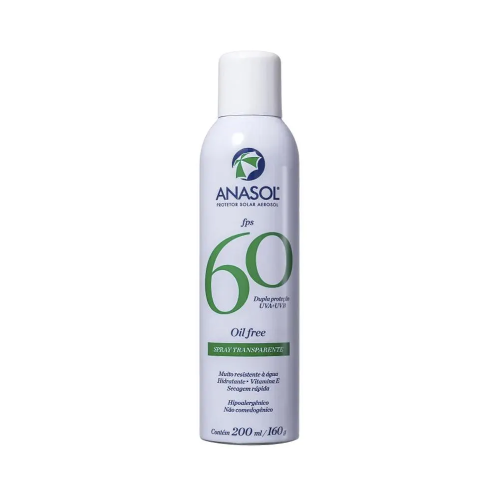 ANASOL SPRAY TRANSPARENTE FPS 60 PROTETOR SOLAR 200ML