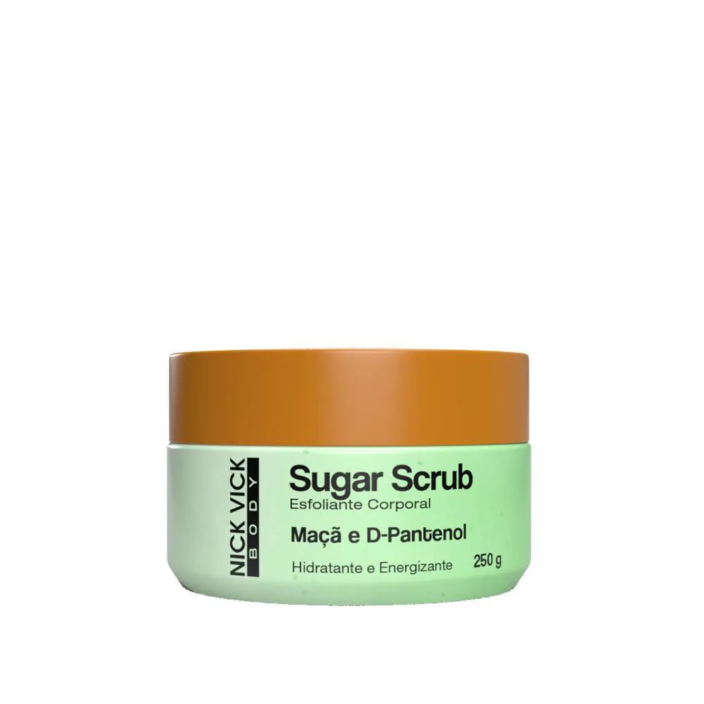 ESFOLIANTE CORPORAL SUGAR SCRUB NICK VICK BODY MAçA VERDE 250G