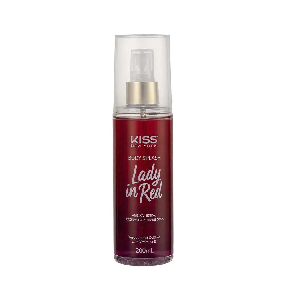 KISS NEW YORK LADY IN RED BODY SPLASH 200ML