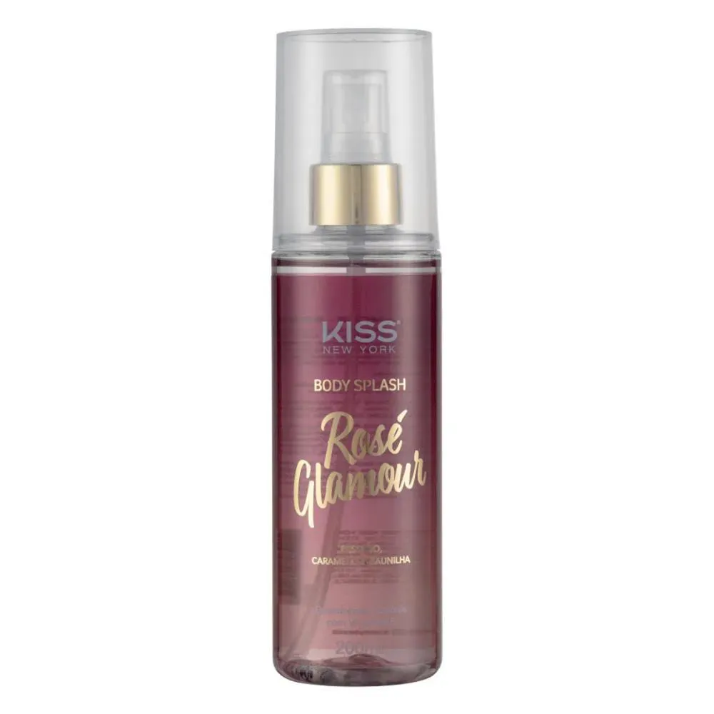 KISS NEW YORK ROSE GLAMOUR BODY SPLASH 200ML