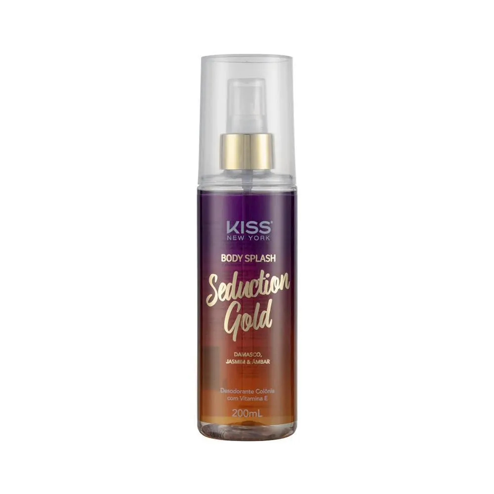 KISS NEW YORK SEDUCTION GOLD BODY SPLASH 200ML