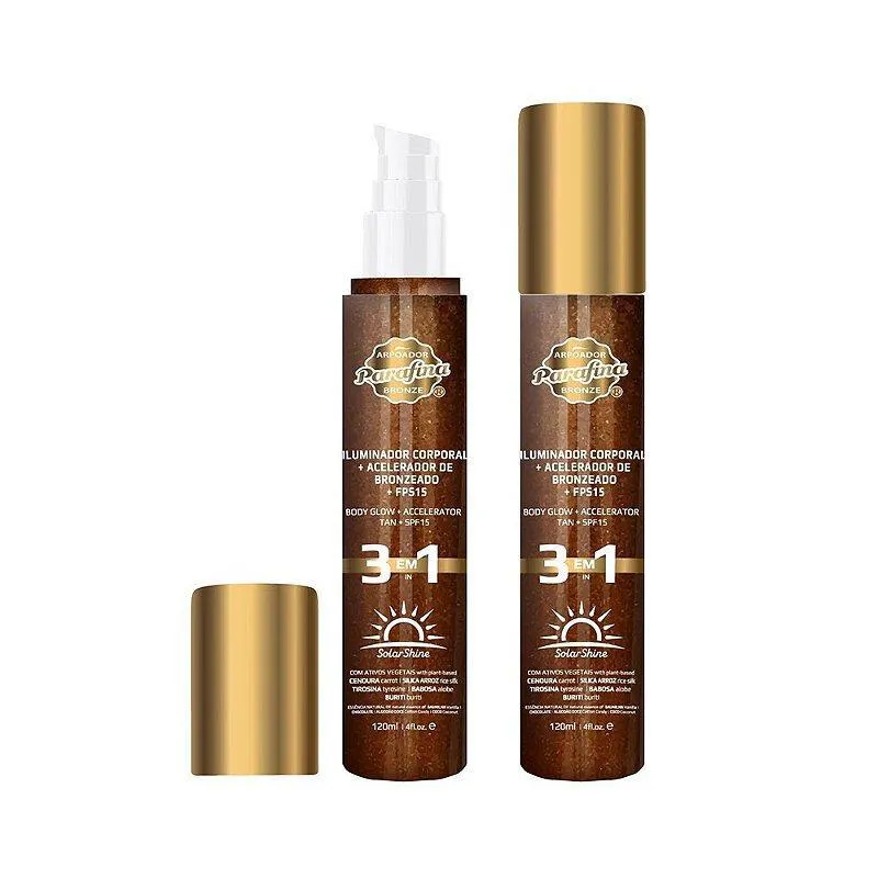 PARAFINA BRONZE SOLAR SHINE GLOW ACELERADOR DE BRONZEADOR + FPS15 120ML