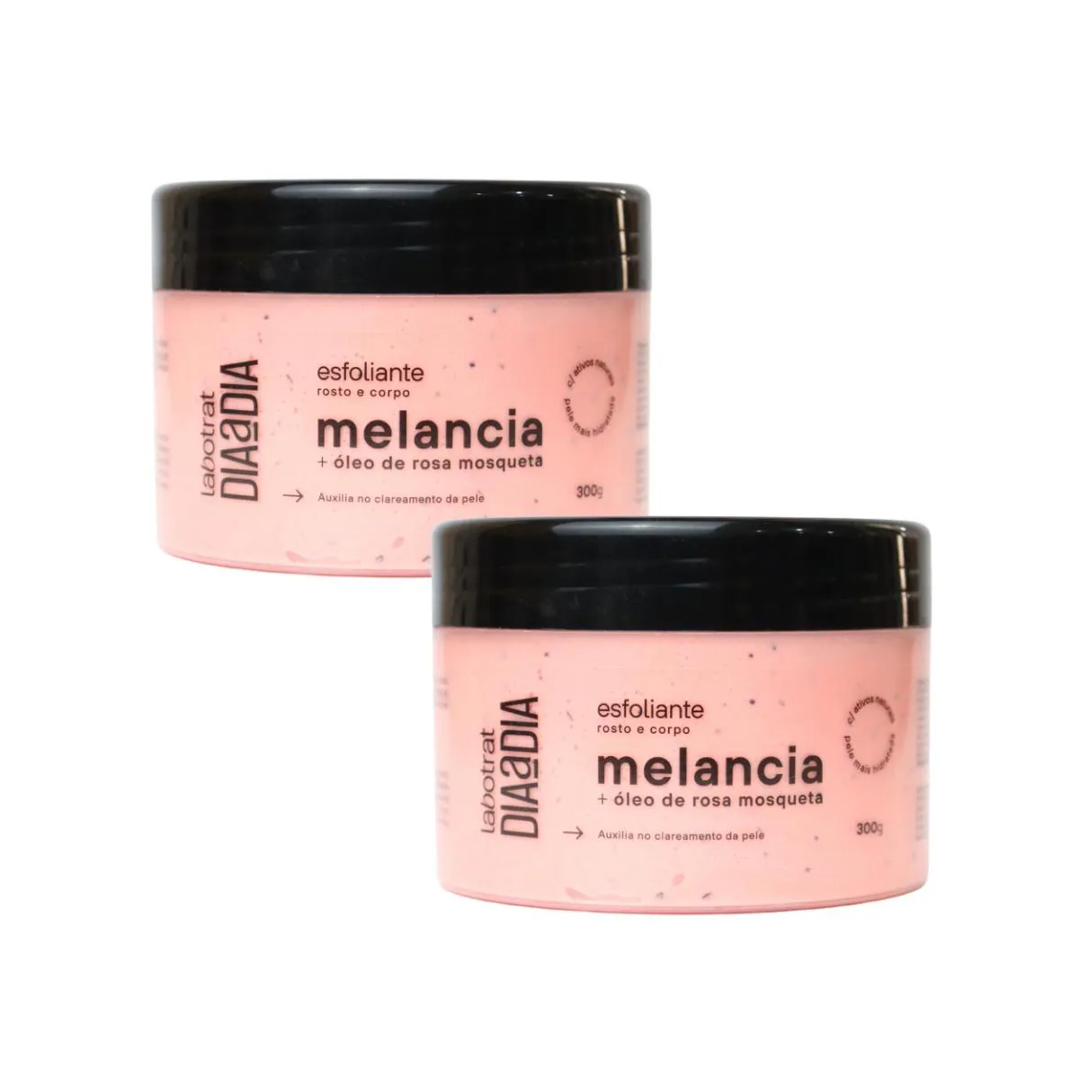 KIT 2 ESFOLIANTES CREME MELANCIA COM ARGILA BRANCA LABOTRAT