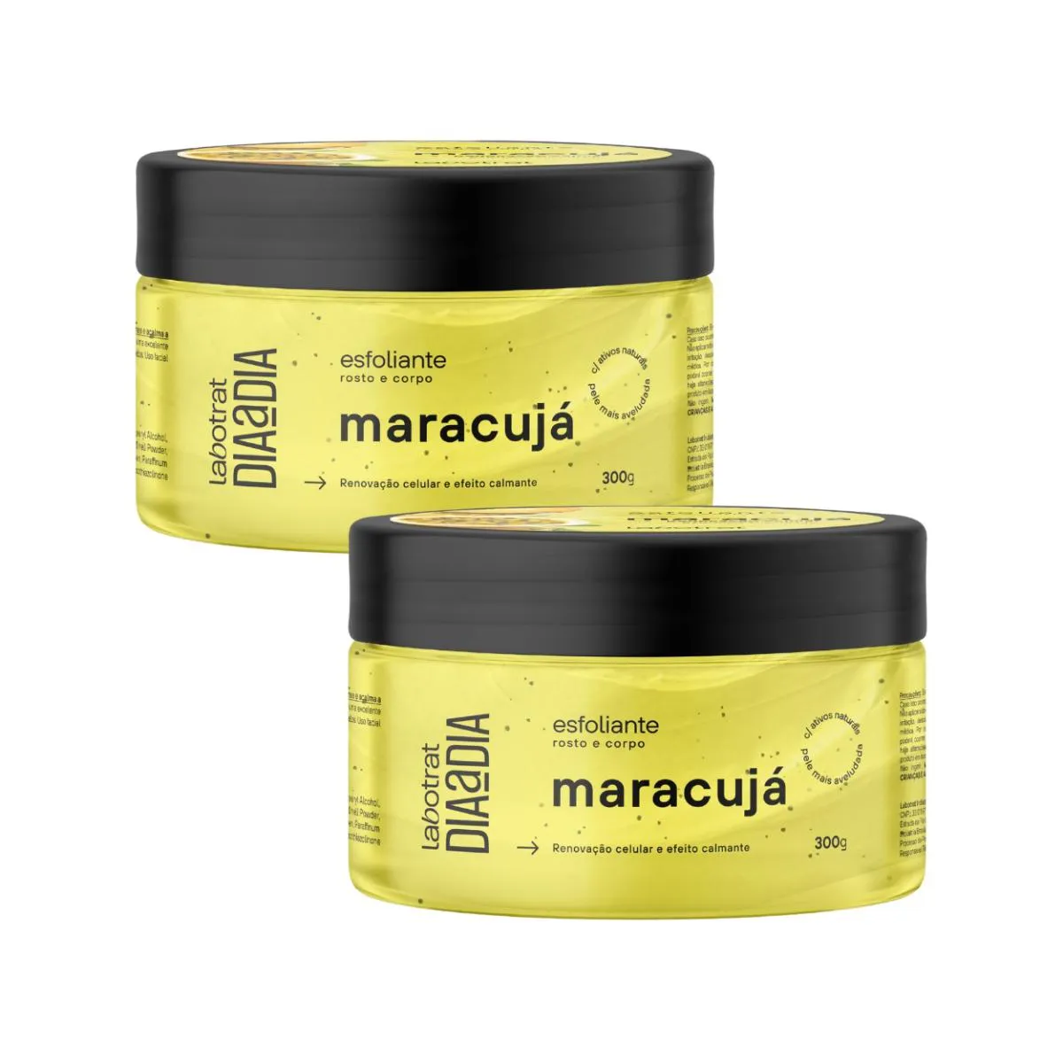 KIT 2 ESFOLIANTES CREME MARACUJá CORPORAL FACIAL LABOTRAT
