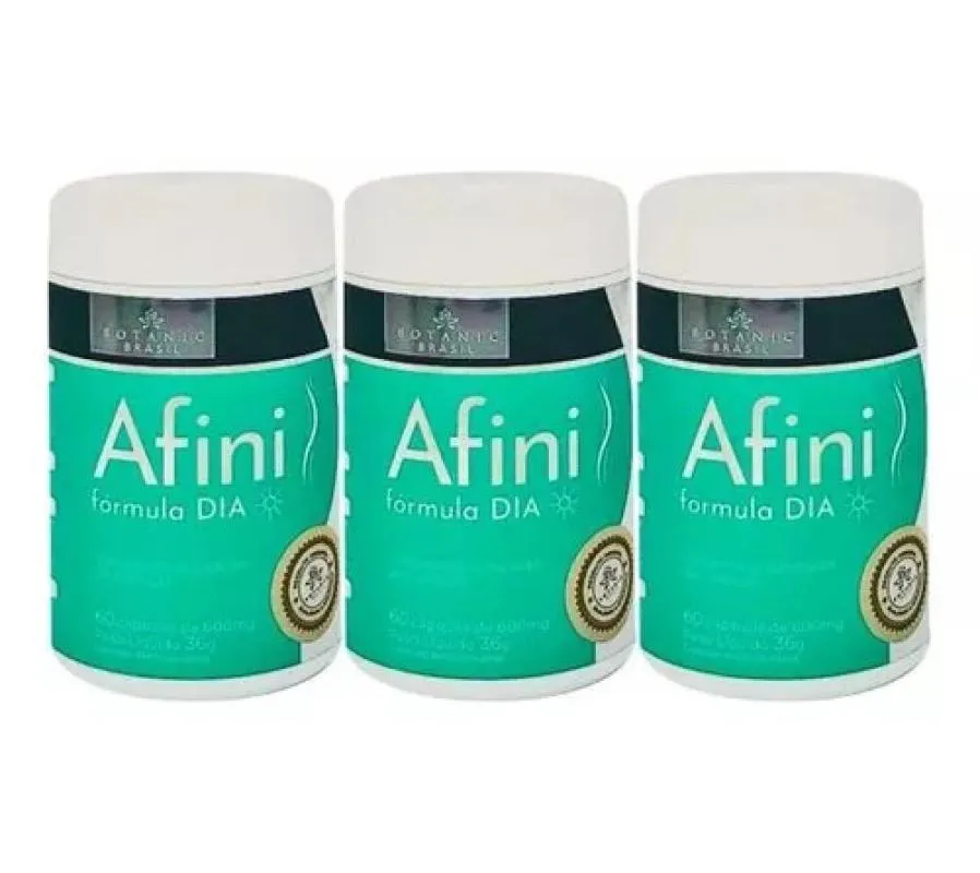 KIT 3 SUPLEMENTO AFINI DIA 60CPS - BOTANIC BRASIL