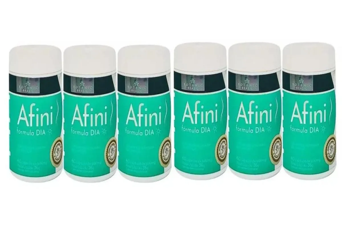 KIT 6 SUPLEMENTO AFINI DIA 60CPS - BOTANIC BRASIL