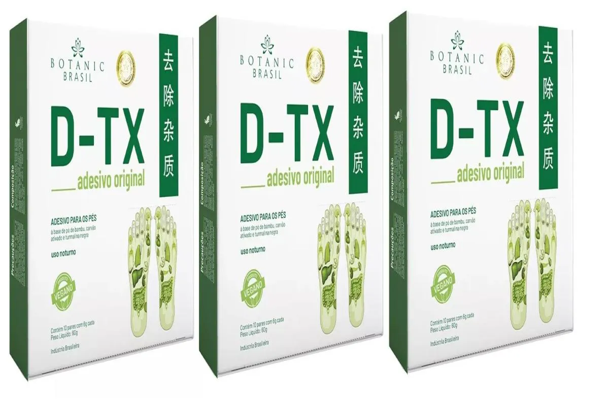 Kit 3 Dtx Adesivo Orgânico Removedor de Impurezas Botanic