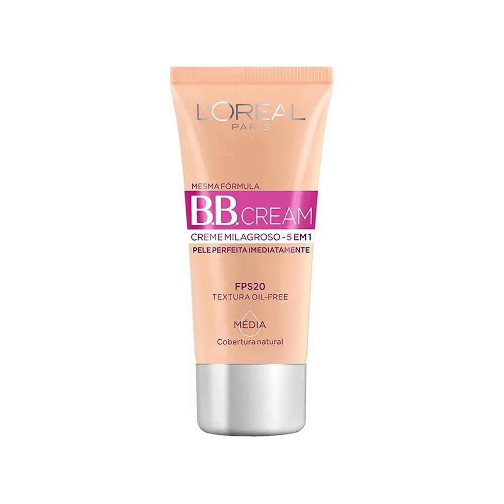 BB Cream L'Oréal Creme Milagroso 5 Em 1 Fps 20 Média - 30ml