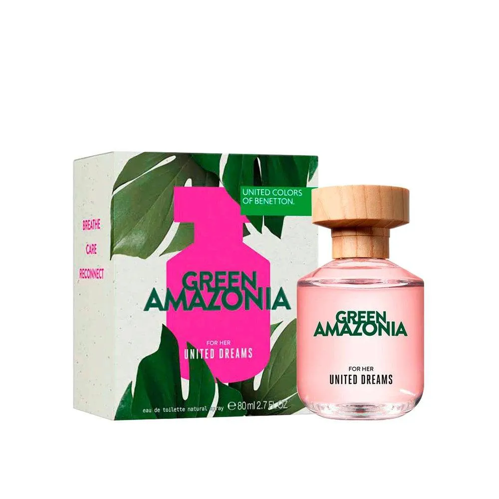 PERFUME FEMININO EAU DE TOILETTE BENETTON GREEN AMAZONIA HER 80ML
