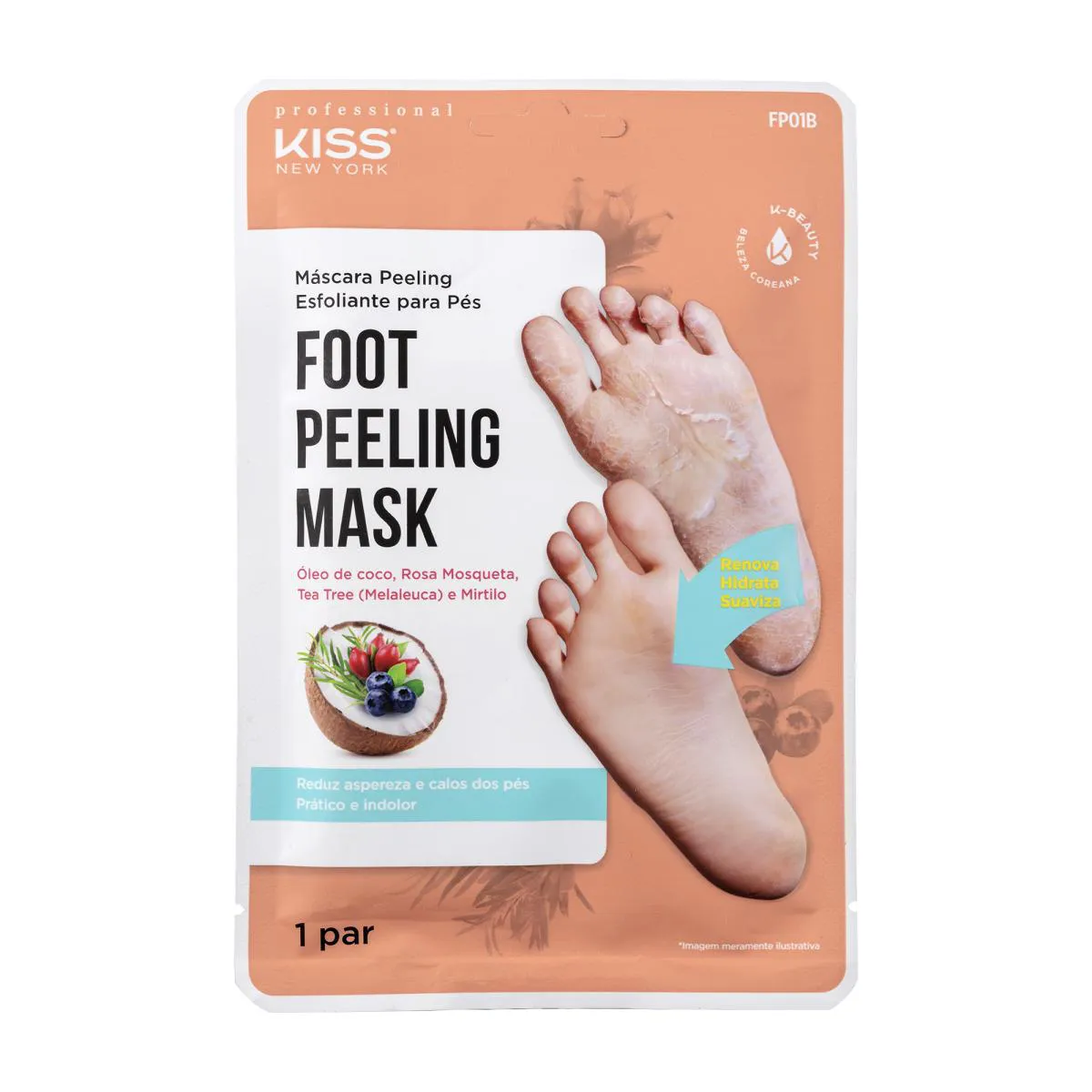 MáSCARA ESFOLIANTE PARA PéS - FOOT PEELING MASK - RK BY KISS