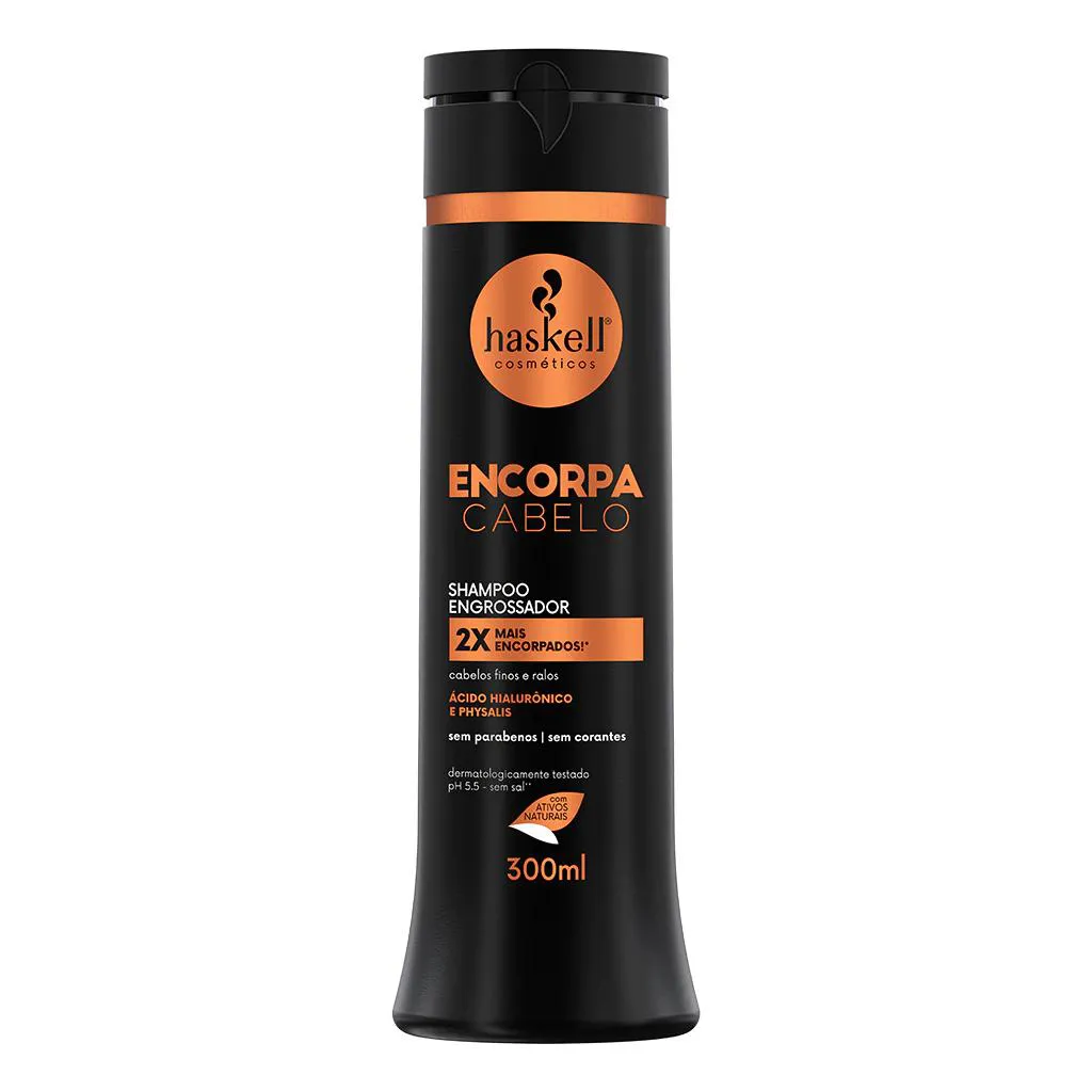SHAMPOO ENCORPA CABELO 300ML - HASKELL COSMéTICOS