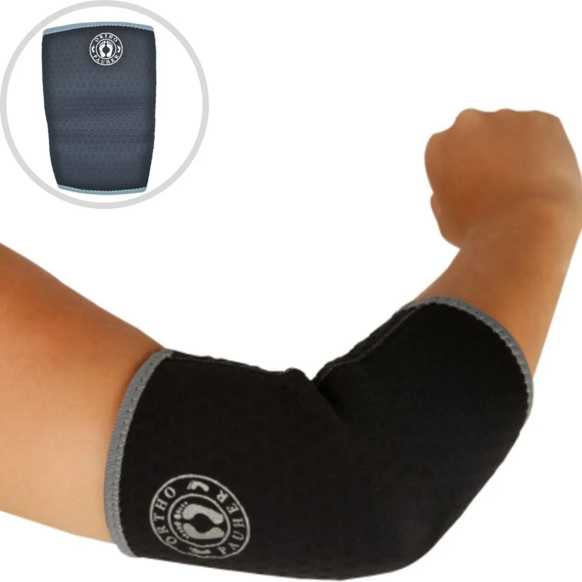 COTOVELEIRA LONGA COMPRESSãO ORTOPéDICA EPICONDILITE TENDINITE ESPORTE ORTHO PAUHER - M