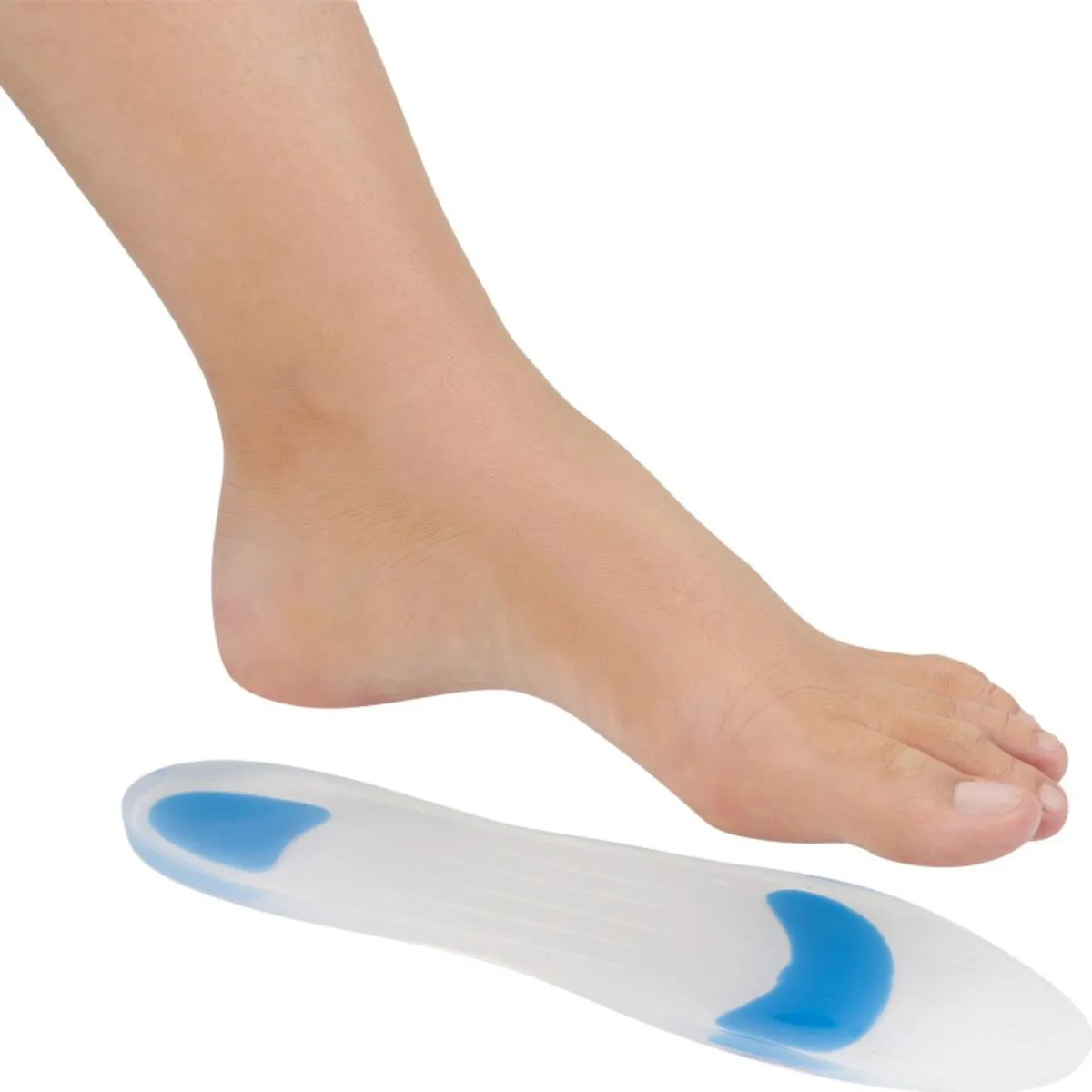 PALMILHA DE SILICONE GEL ORTOPéDICA CALCANHAR OGIVAS IMPACTO FASCITE ESPORãO ORTHO PAUHER - 43/44