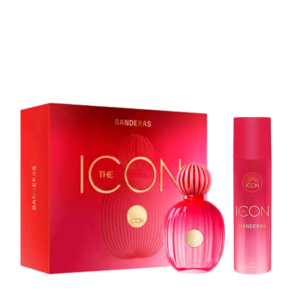 KIT ANTONIO BANDERAS THE ICON - EAU DE PARFUM 100ML + DESODORANTE 150ML