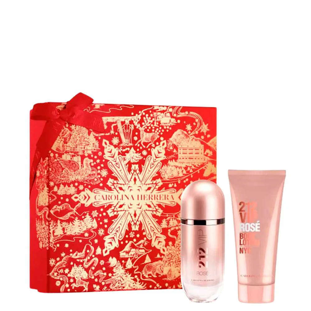 KIT CAROLINA HERRERA 212 VIP ROSé - EAU DE PARFUM 80ML + BODY LOTION 100ML