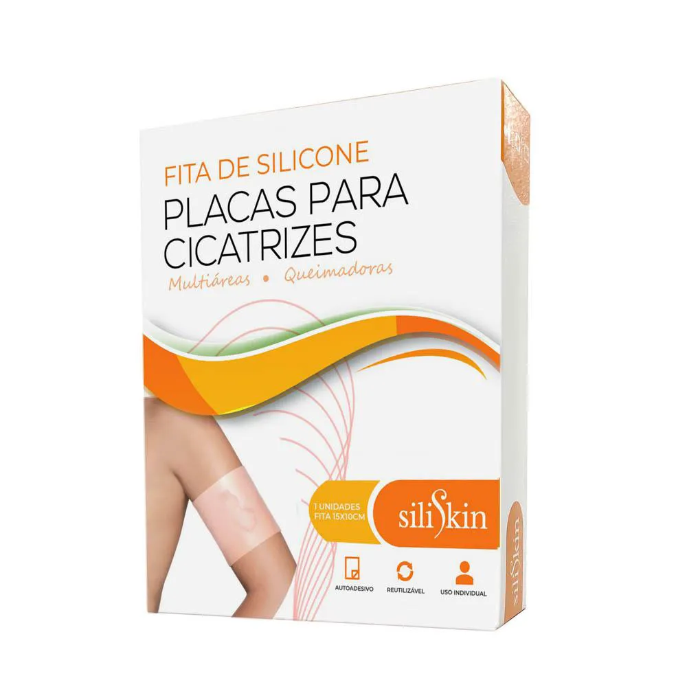 PLACA SILICONE 10X15CM PARA CICATRIZ QUELOIDE 150 - SILISKIN