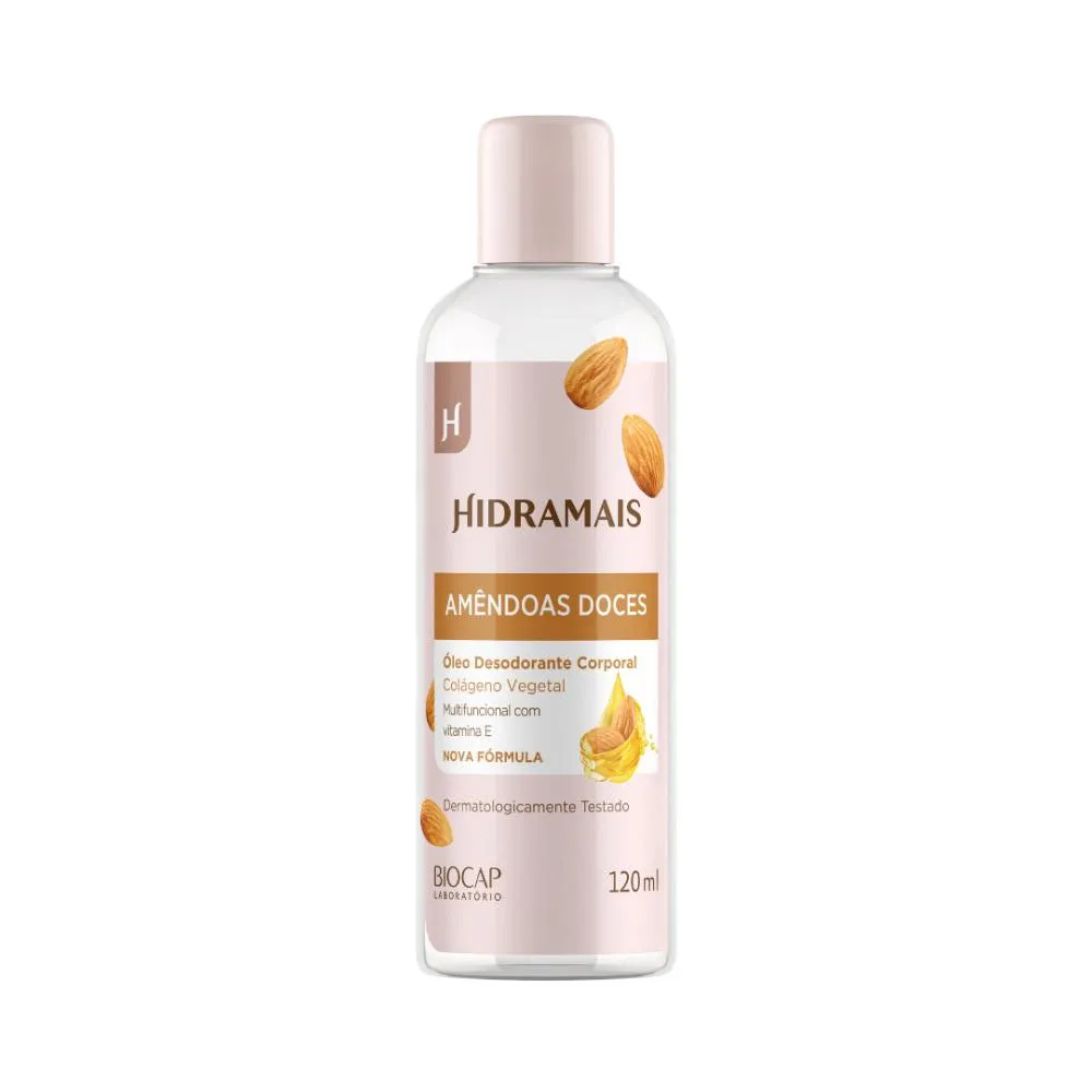 ÓLEO DESODORANTE CORPORAL AMêNDOAS DOCE 120ML HIDRAMAIS