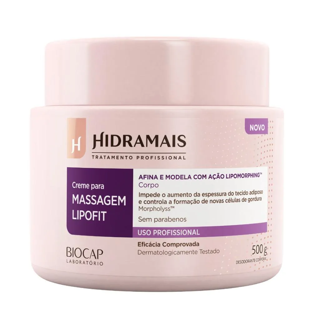 CREME PARA MASSAGEM LIPOFIT 500GR HIDRAMAIS