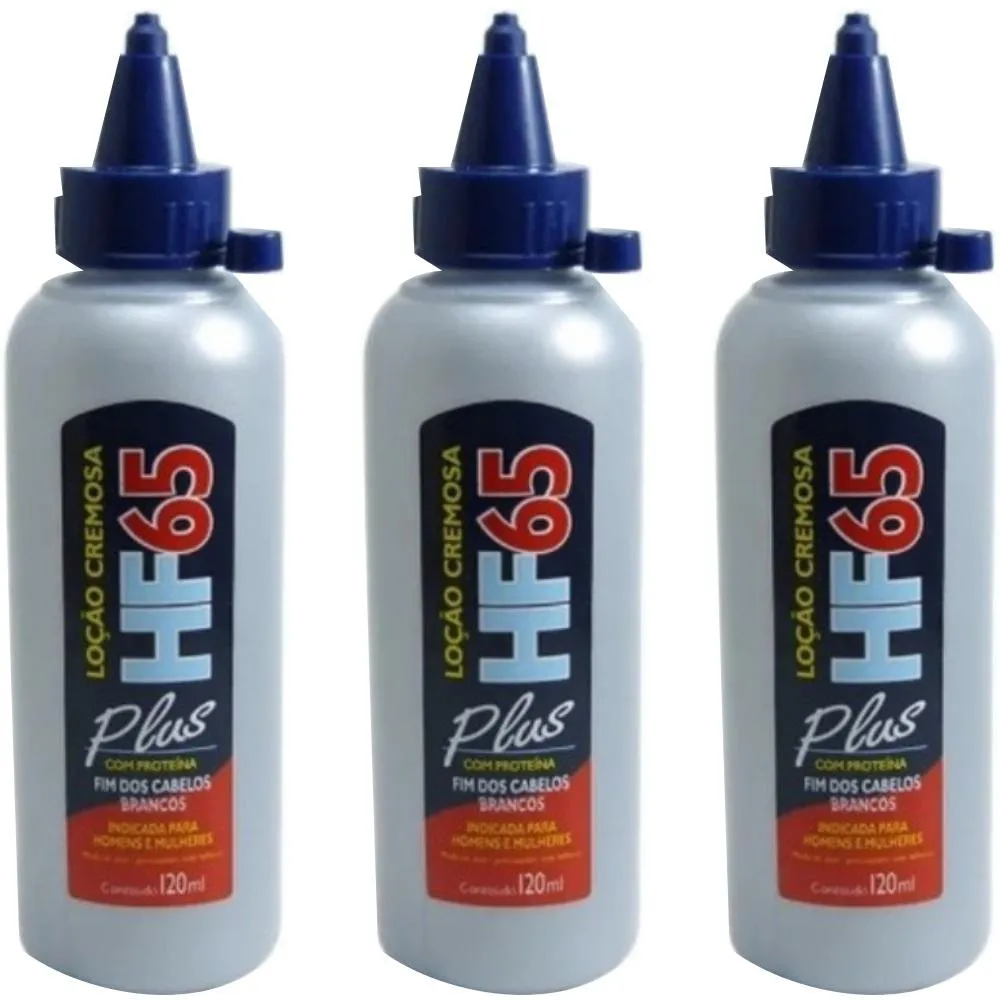 3UN LOçãO RESTAURADORA CREMOSA HF65 PLUS UNISSEX 120ML