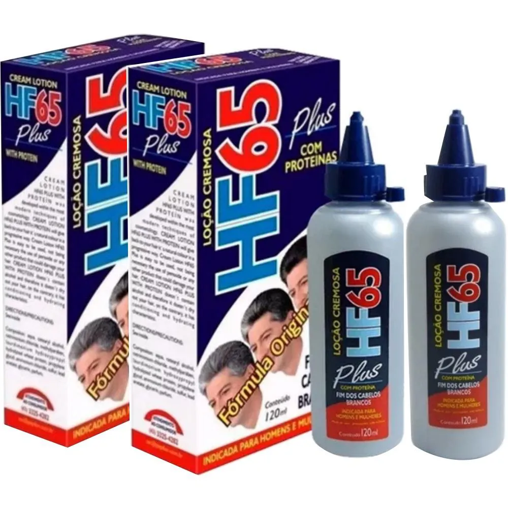2UN LOçãO RESTAURADORA CREMOSA HF65 PLUS UNISSEX 120ML