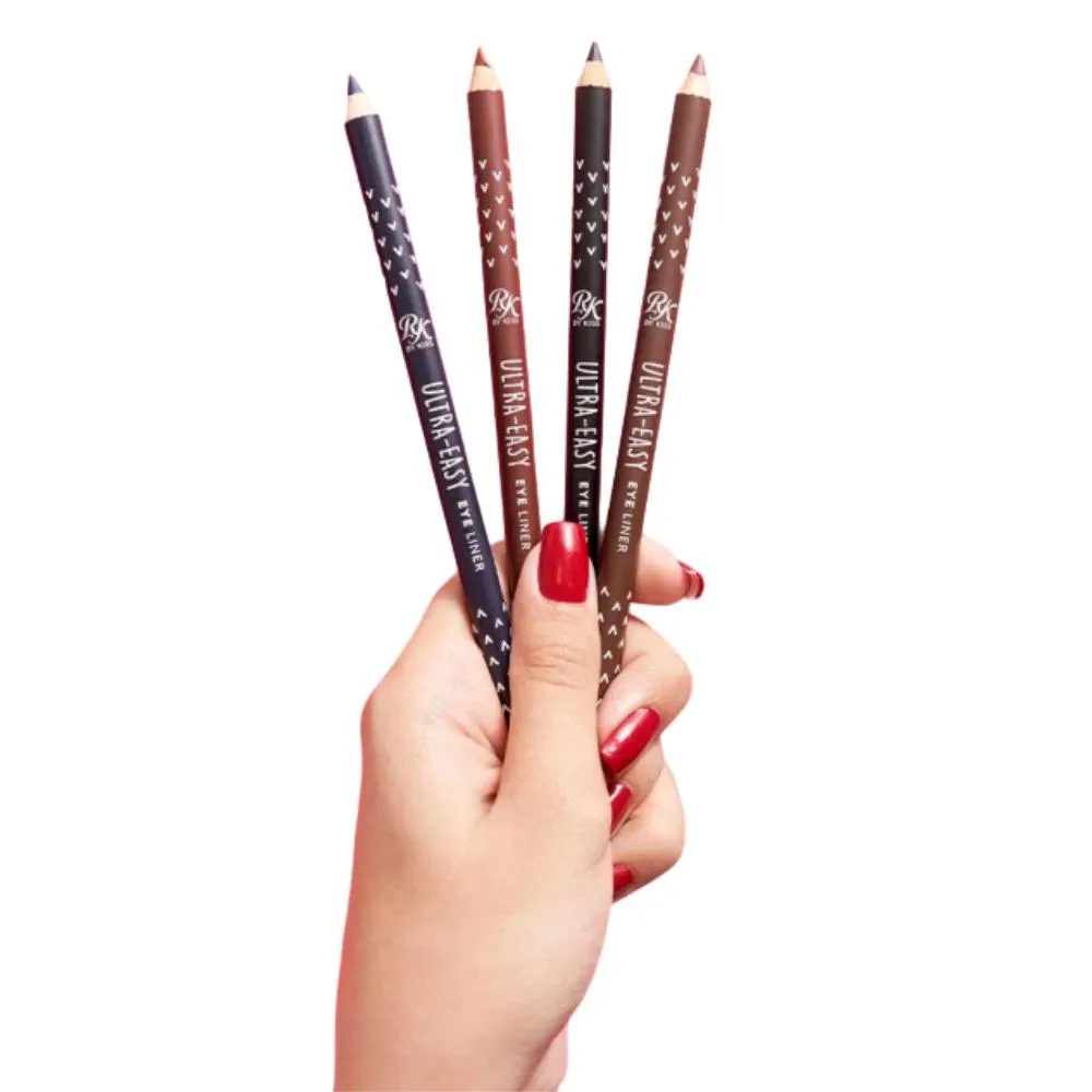 4 LáPIS OLHO BLACK AZUL BURGUNDY MARROM ULTRA EASY RUBY KISSES