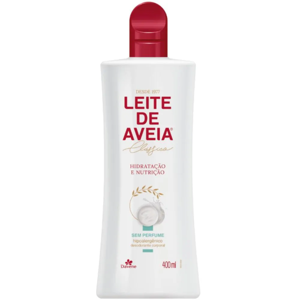 HIDRATANTE CORPORAL LEITE AVEIA HIPOALERGENICO 400ML DAVENE