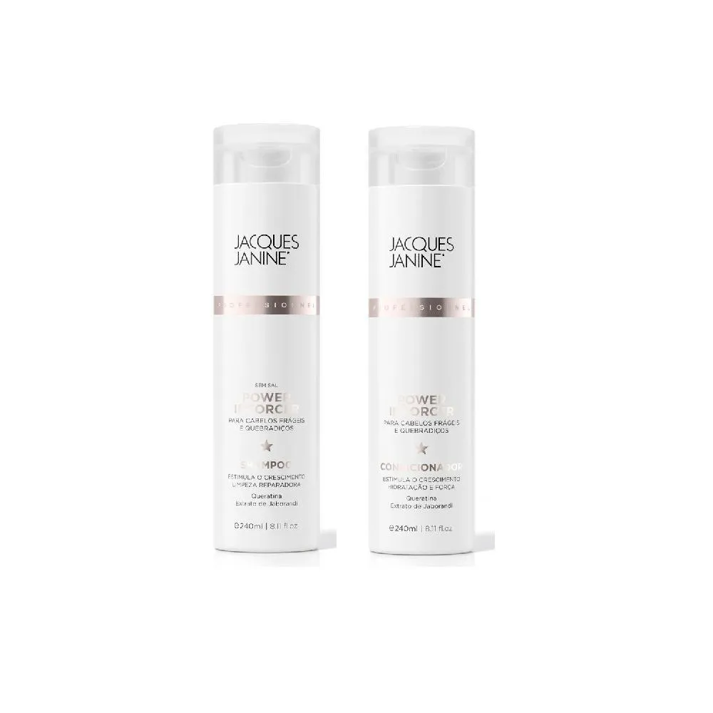 KIT JACQUES JANINE SHAMPOO POWER INFORCER + CONDICIONADOR POWER INFORCER