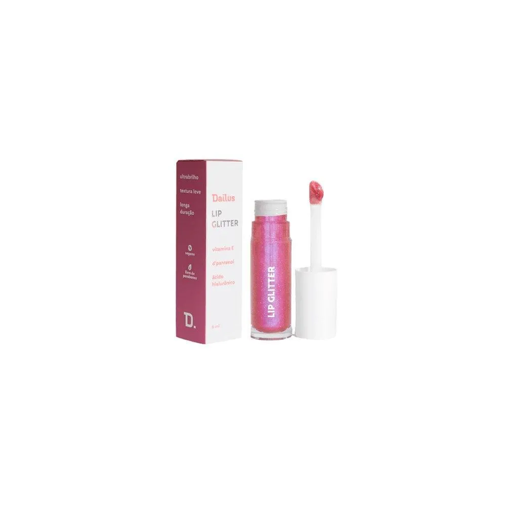 BATOM DAILUS LIP GLITTER PINK GLASS