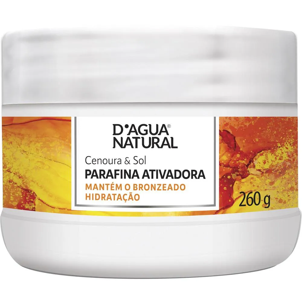 PARAFINA ATIVADORA CENOURA E SOL 260G  DAGUA NATURAL