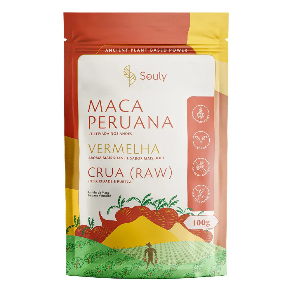 MACA PERUANA VERMELHA SOULY 100G