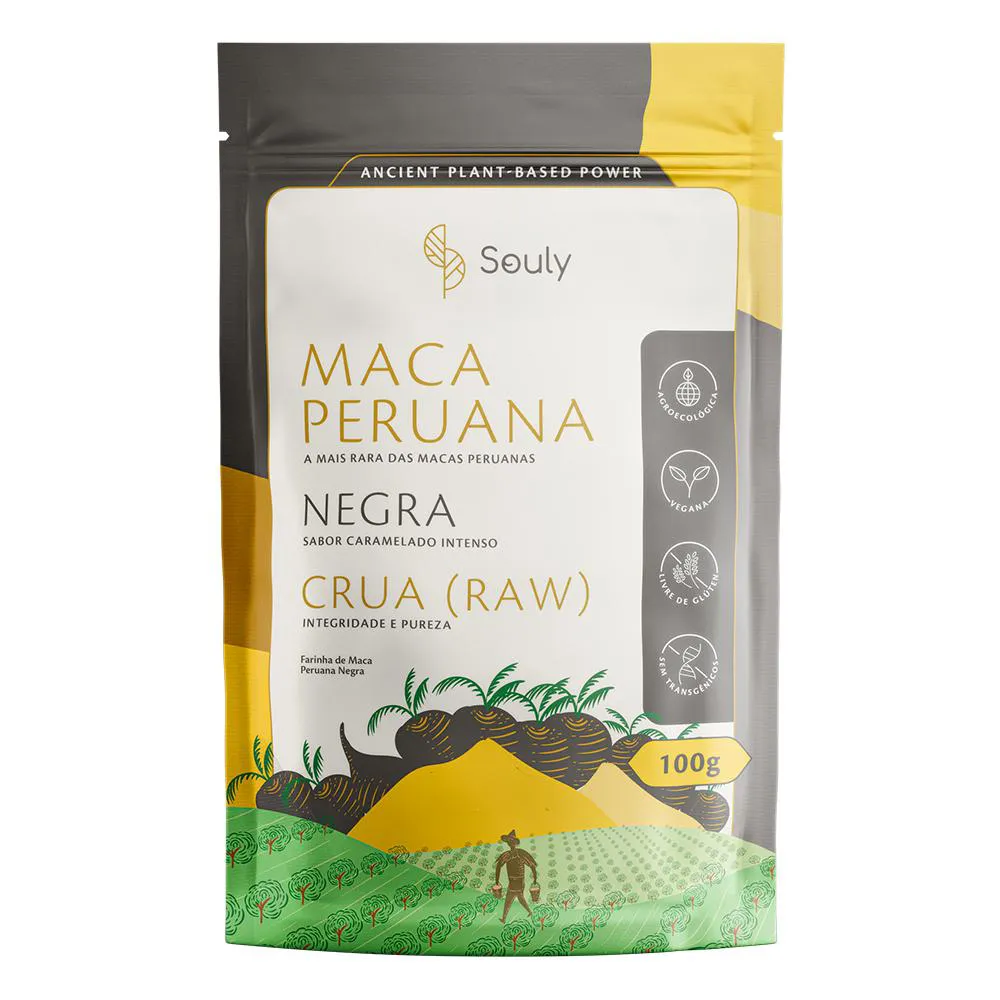 MACA PERUANA NEGRA SOULY 100G