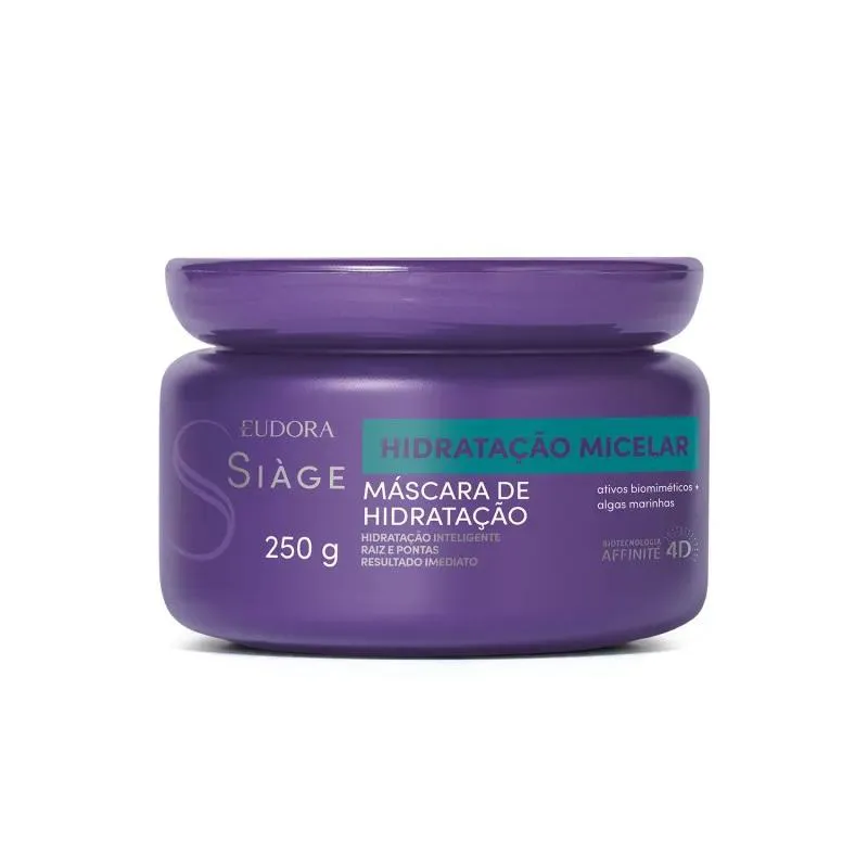 MáSCARA DE HIDRATAçãO CAPILAR SIàGE HIDRATAçãO MICELAR 250 G EUDORA