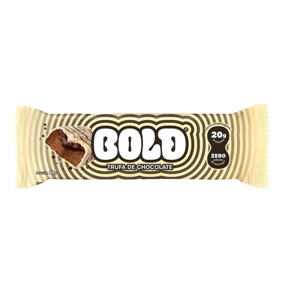 BOLD BAR (60G) - SABOR: TRUFA DE CHOCOLATE.