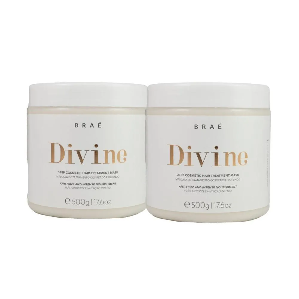 BRAé DIVINE KIT 2 MáSCARA CAPILAR 500G