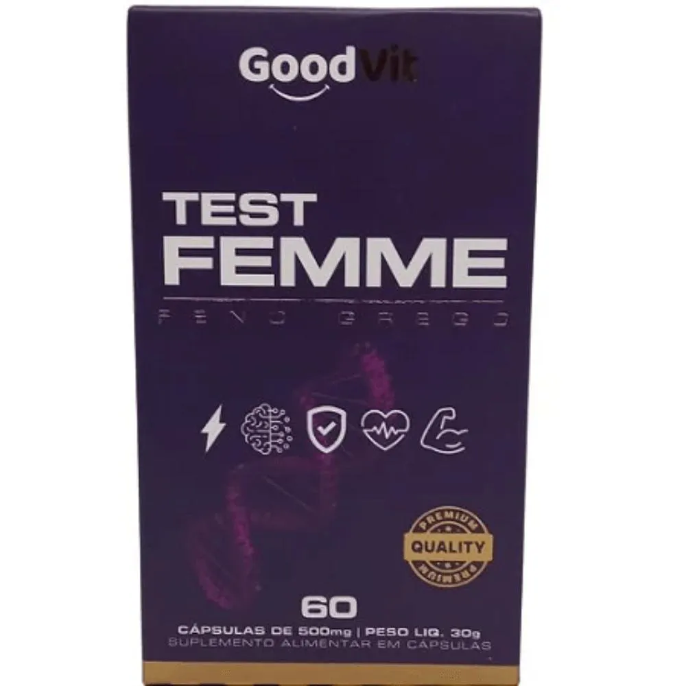 TESTE FEMME FENO GREGO C/60 CáPSULAS - GOOD VIT