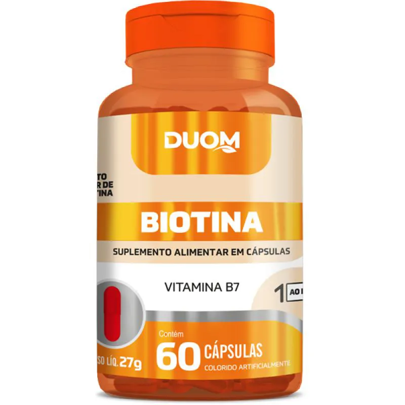 BIOTINA 450MG C/60 CáPSULAS - DUOM