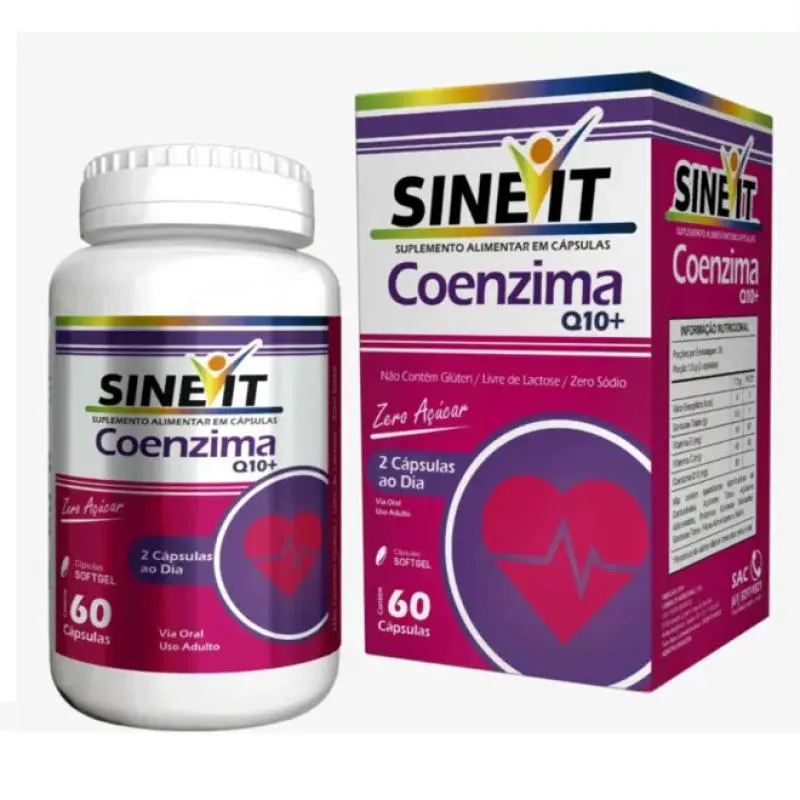 COENZIMA Q10 60 CáPSULAS - SINEVIT Roxo SEM Sabor