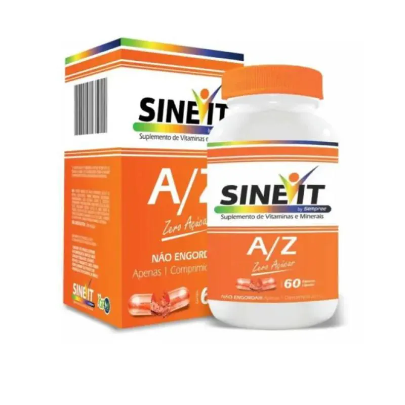 POLIVITAMíNICO A/Z 60 CáPSULAS - SINEVIT Laranja SEM Sabor