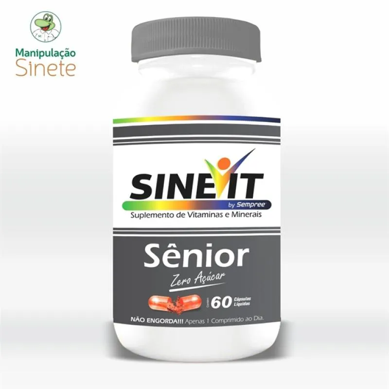 SINEVIT SêNIOR 60 CáPSULAS Amarelo SEM Sabor